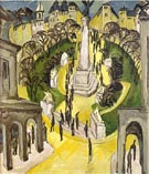 Ernst Ludwig Kirchner Belle-Alliance Square  in Berlin 1914